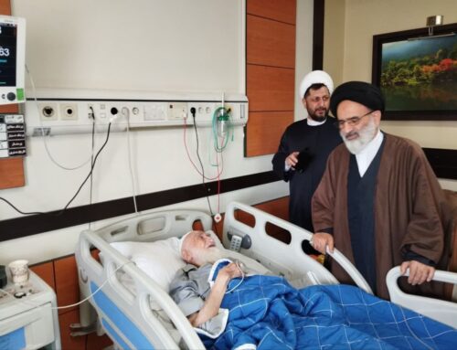 عیادت از آیت الله نوری همدانی
