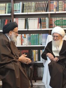 دیدار صمیمانه با آیت الله العظمی نوری همدانی